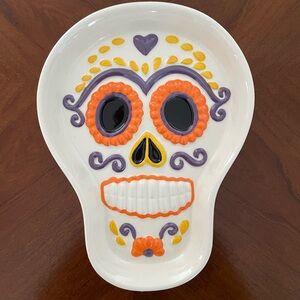 Sugar Skull Ceramic Dish